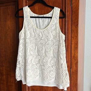 White Cabi tank top